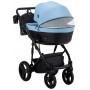 Коляска 2 в 1 Bair Play BP-7/69 блакитний-чорний