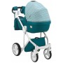 Коляска 2 в 1 Adamex Luciano jeans Q204 зеленый (зигзаг)