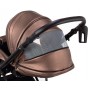 Коляска 2 в 1 Bair Infinity шкіра 100% BI-02-AMO bronze pearl (бронза перламутр)