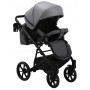Коляска 2 в 1 Bair Kiwi Soft BKS-218 сірий - графіт (шкіра)