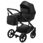 Коляска 2 в 1 Bair Kiwi шкіра 100% BK-15 Чорний
