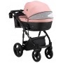 Коляска 2 в 1 Bair Play BP-44/69 рожевий пудра-чорний