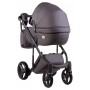 Коляска 2 в 1 Adamex Luciano шкіра 100% Q102 графіт