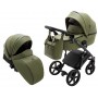 Коляска 2 в 1 Bair Marcel кожа 100%  хаки