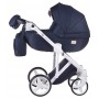 Коляска 2 в 1 Adamex Luciano jeans Q5 темно-синій