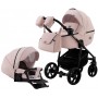 Коляска 2 в 1 Adamex Hybryd Plus BR229 рожевий (пудра) - рожевий (пудра) шкіра (видавлений точка)