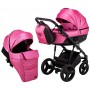 Коляска 2 в 1 Bair Play Plus BPL-104 малиновий (перламутр) - чорний