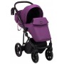 Коляска 2 в 1 Bair Infinity шкіра 100% BI-07 purple (фіолетовий)
