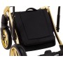 Коляска 2 в 1 Adamex Luciano Polar (Gold) Y800 коричневий (шкіра) - чорний