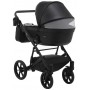 Коляска 2 в 1 Bair Kiwi шкіра 100% BK-15 Чорний
