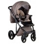 Коляска 2 в 1 Adamex Luciano jeans Q6 капучино