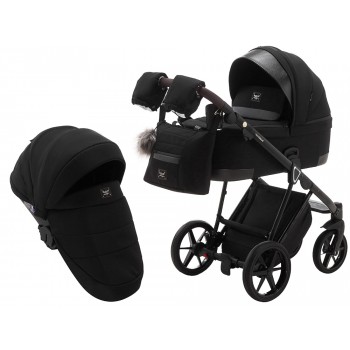 Коляска 2 в 1 Adamex Gallo Thermo GA-11 jet black