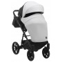 Коляска 2 в 1 Bair Kiwi шкіра 100% BK-51/15 білий-чорний