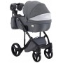 Коляска 2 в 1 Adamex Luciano jeans Q2-CZ сірий (чорна рама)
