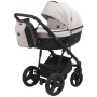 Коляска 2 в 1 Bair Play Plus Soft BPS-834 світло-бежевий - чорний (шкіра)