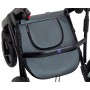 Коляска 2 в 1 Bair Mirello Plus шкіра 100% MP-33 графіт перламутр - чорний