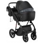 Коляска 2 в 1 Bair Infinity шкіра 100% BI-2230 black (чорний)
