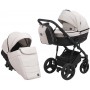Коляска 2 в 1 Bair Play Plus Soft BPS-834 світло-бежевий - чорний (шкіра)
