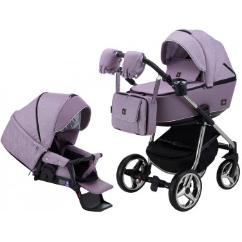 Коляска 2 в 1 Adamex Barcelona Polar (Chrome) BR427