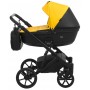 Коляска 2 в 1 Bair Kiwi шкіра 100% BK-63/69 Жовтий-Чорний