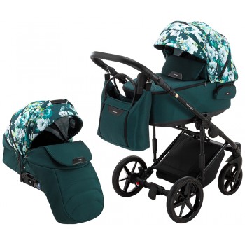 Коляска 2 в 1 Adamex Porto Light Flowers 9