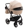 Коляска 2 в 1 Bair Marcel кожа 100%  капучино