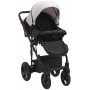 Коляска 2 в 1 Bair Play Plus Soft BPS-834 світло-бежевий - чорний (шкіра)