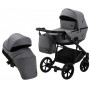 Коляска 2 в 1 Bair Kiwi Soft BKS-218 сірий - графіт (шкіра)