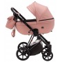 Коляска 2 в 1 Bair Infinity кожа 100% BI-2202 pink powder (розовый пудра)