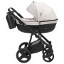 Коляска 2 в 1 Bair Play Plus Soft BPS-834 світло-бежевий - чорний (шкіра)