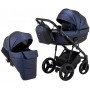 Коляска 2 в 1 Bair Play Plus BPL-144 темно-синий (перламутр) - черный