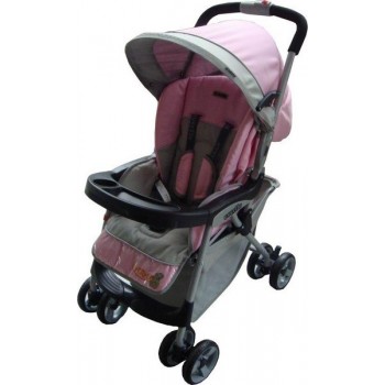 Коляска прогулочная Everflo E-301 pink/grey