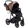 Коляска 2 в 1 Bair Infinity шкіра 100% BI-02-AMO bronze pearl (бронза перламутр)