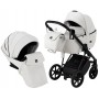 Коляска 2 в 1 Bair Infinity кожа 100% BI-2300-AMO white (белый)