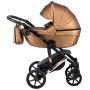 Коляска 2 в 1 Bair Polo (Cooper) кожа 100% 28C бронза (перламутр)