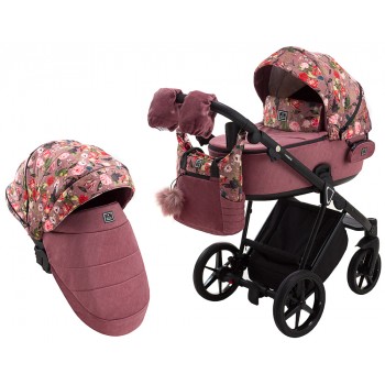 Коляска 2 в 1 Adamex Porto Flowers-2