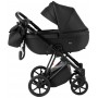 Коляска 2 в 1 Bair Infinity шкіра 100% BI-2230 black (чорний)