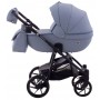 Коляска 2 в 1 Adamex Hybryd Plus кожа 100% BR333 лавандовый