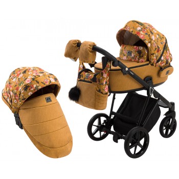 Коляска 2 в 1 Adamex Porto Flowers-3