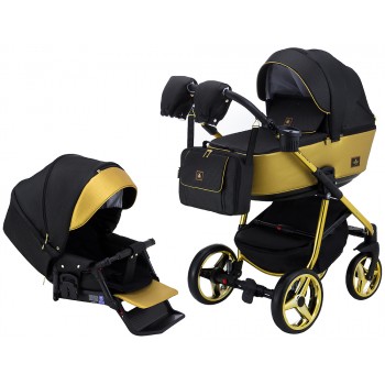 Коляска 2 в 1 Adamex Barcelona Polar (Gold) BR619