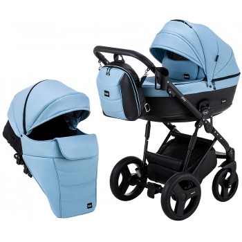 Коляска 2 в 1 Bair Play BP-7/69 блакитний-чорний