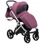 Коляска 2 в 1 Bair Next White Soft 50 темно-сиреневый