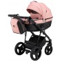 Коляска 2 в 1 Bair Play BP-44/69 рожевий пудра-чорний