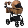 Коляска 2 в 1 Adamex Barcelona кожа 100% Y230 бронза (перламутр)