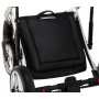 Коляска 2 в 1 Adamex Luciano Polar (Chrome) Y843 чорний (люрикс) - срібло шкіра