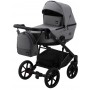 Коляска 2 в 1 Bair Kiwi Soft BKS-218 сірий - графіт (шкіра)