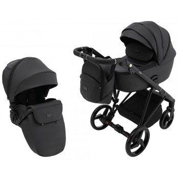 Коляска 2 в 1 Adamex Blanc Eco SA-2 черный