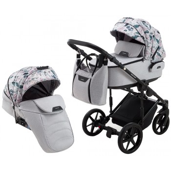 Коляска 2 в 1 Adamex Porto Light Flowers 12
