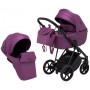Коляска 2 в 1 Bair Infinity шкіра 100% BI-07 purple (фіолетовий)
