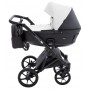 Коляска 2 в 1 Bair Kiwi Plus ECO BKP-51/15 белый / черный